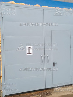 Двухстворчатые ворота распашные по размерам прооема аллюминиевые