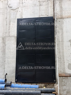 Автоматические ворота распашные для склада логистической компании