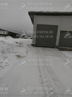 Ворота на ферму КРС на сыроварню двупольные противорпожарные Вн