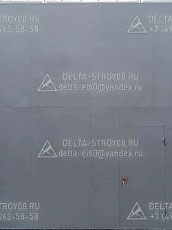 ВПМ Противопожарные ворота с калиткой 02 для бизнес-центров высокие