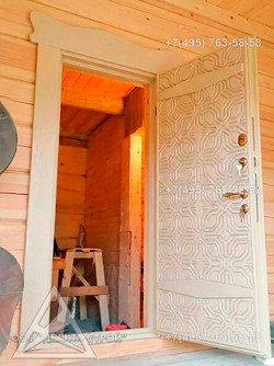 ДСК Кованая дверь под старину для винного погреба 01